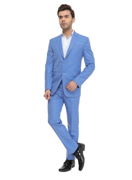 Suits Polyester Formal Wear Regular fit Single Breasted Basic Check 2 Piece Suit La Scoot